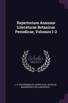 portada Repertorium Annuum Literaturae Botanicae Periodicae, Volumes 1-2