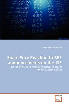 portada share price reaction to bee announcements on the jse (en Inglés)