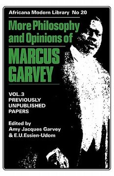 portada more philosophy and opinions of marcus garvey volume iii (en Inglés)