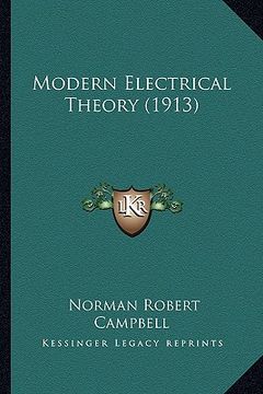 portada modern electrical theory (1913) (en Inglés)