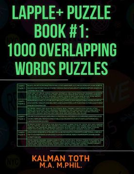 portada Lapple+ Puzzle Book #1: 1000 Overlapping Words Puzzles (en Inglés)