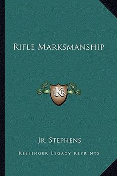 portada rifle marksmanship (en Inglés)