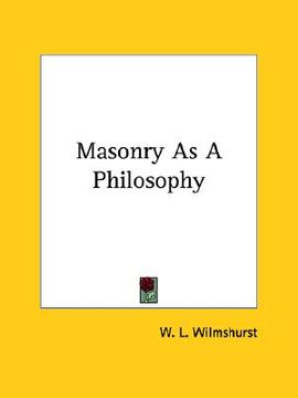 portada masonry as a philosophy (en Inglés)