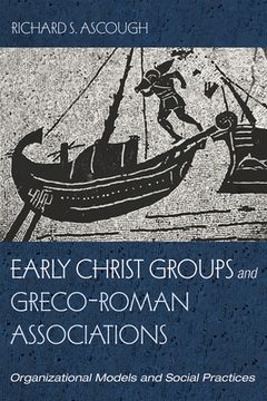 portada Early Christ Groups and Greco-Roman Associations (en Inglés)