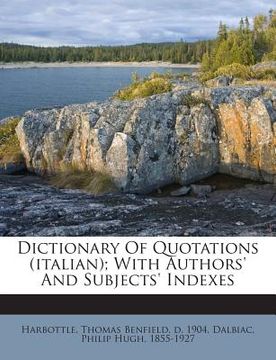 portada Dictionary of Quotations (Italian); With Authors' and Subjects' Indexes (in English)