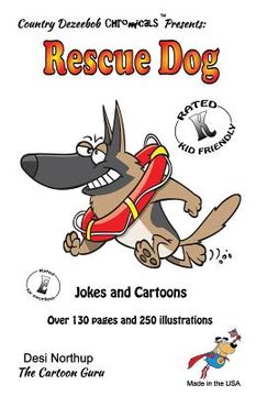 portada Rescue Dog -- Jokes and Cartoons: in Black + White (en Inglés)