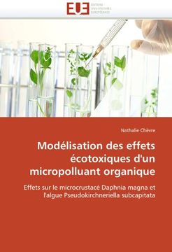 portada Modelisation Des Effets Ecotoxiques D'Un Micropolluant Organique
