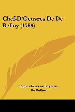 portada Chef-D'Oeuvres De De Belloy (1789) (en Francés)