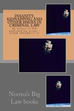 portada Insanity, Kidnapping and other issues in Criminal Law: By writers of SIX published bar essays - LOOK INSIDE!!!! !!! (en Inglés)