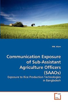 portada communication exposure of sub-assistant agriculture officers (saaos) (en Inglés)