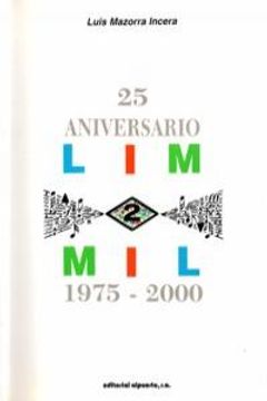 portada Lim 2 Mil. 1975-2000. 25 Aniversario
