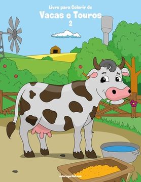 portada Livro para Colorir de Vacas e Touros 2 (en Portugués)