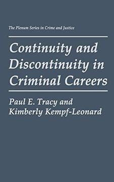 portada Continuity and Discontinuity in Criminal Careers (The Plenum Series in Crime and Justice) (en Inglés)