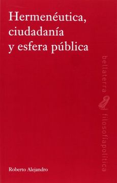 portada Hermenéutica, Ciudadanía y Esfera Pública (Filosofia (in Spanish)