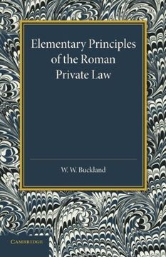 portada Elementary Principles of the Roman Private law (in English)