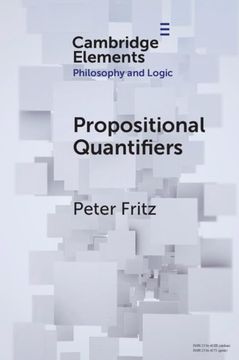 portada Propositional Quantifiers (Elements in Philosophy and Logic) (en Inglés)