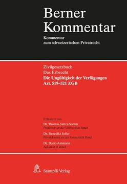 portada Die Ungültigkeit der Verfügungen - Art. 519-521 zgb (in German)