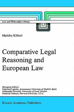 portada comparative legal reasoning and european law (en Inglés)