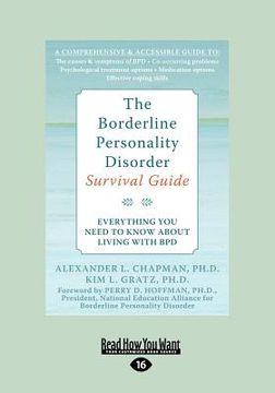portada the borderline personality disorder: everything you need to know about living with bpd (large print 16pt) (en Inglés)