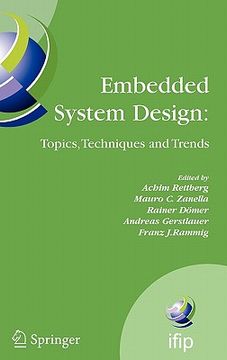 portada embedded system design: topics, techniques and trends (en Inglés)