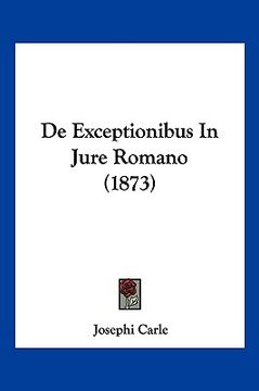 portada De Exceptionibus In Jure Romano (1873) (en Latin)