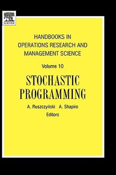 portada handbooks in operations research and management science: stochastic programming (en Inglés)