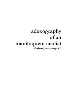 portada adoxography of an inaniloquent aeolist (en Inglés)