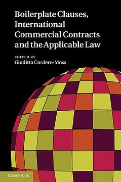 portada Boilerplate Clauses, International Commercial Contracts and the Applicable law Hardback 