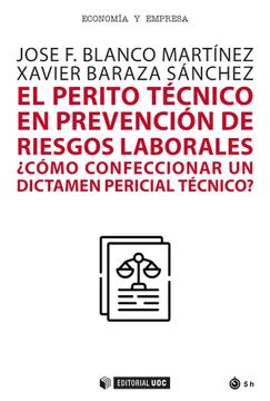 portada El Perito Técnico en Prevención de Riesgos Laborales: Cómo Confeccionar un Dictamen Pericial Técnico? 710 (Manuales) (in Spanish)