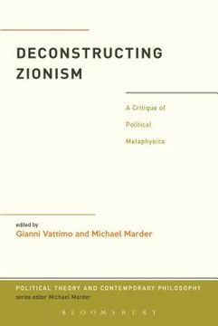 portada Deconstructing Zionism: A Critique of Political Metaphysics