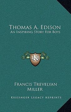 portada thomas a. edison: an inspiring story for boys (en Inglés)