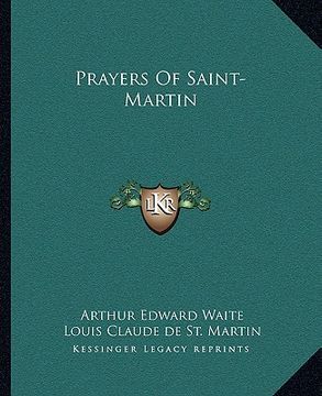 portada prayers of saint-martin (en Inglés)
