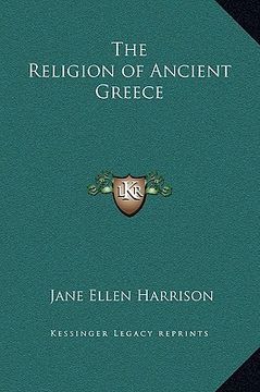 portada the religion of ancient greece (en Inglés)