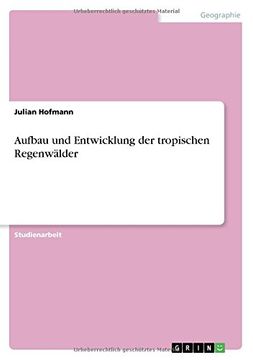 portada Aufbau und Entwicklung der tropischen Regenwälder (German Edition)