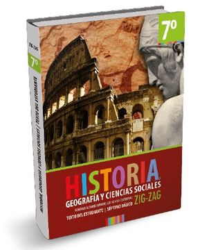 portada TEXTO ZIG ZAG Historia, Geografía y C.Sociales 7°Basico