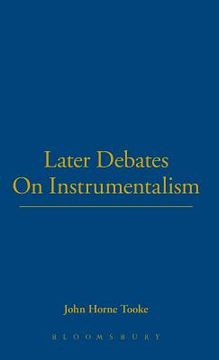 portada Later Debates On Instrumentalism (en Inglés)