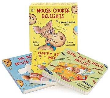 portada Mouse Cookie Delights: 3 Board Book Bites: The Best Mouse Cookie; Happy Birthday, Mouse! Time for School, Mouse! (if you Give. ) (in English)
