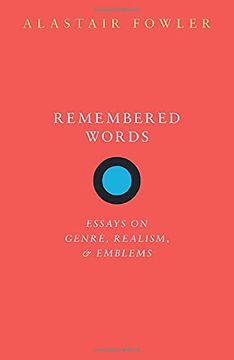 portada Remembered Words: Essays on Genre, Realism, and Emblems (in English)