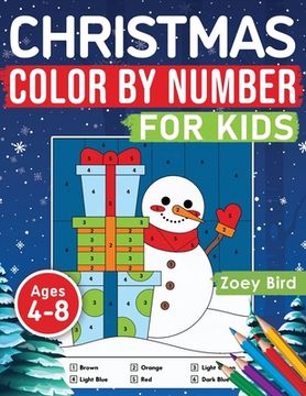 portada Christmas Color by Number for Kids: Coloring Activity for Ages 4 - 8 (en Inglés)