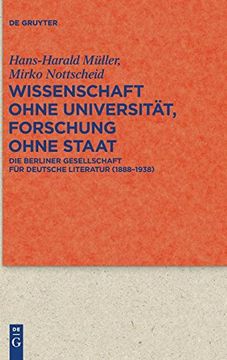 portada Wissenschaft Ohne Universität, Forschung Ohne Staat (en Alemán)