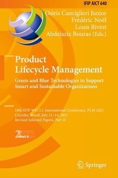 portada Product Lifecycle Management. Green and Blue Technologies to Support Smart and Sustainable Organizations (en Inglés)