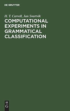 portada Computational Experiments in Grammatical Classification (en Inglés)