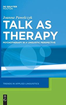 portada Talk as Therapy (en Inglés)
