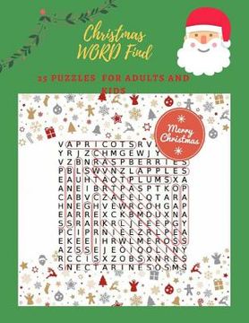 portada Christmas Word Find 25 Puzzles For Adults And Kids: 25 Puzzles for the Holidays Word Games (in English)
