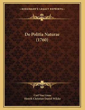portada De Politia Naturae (1760) (in Latin)