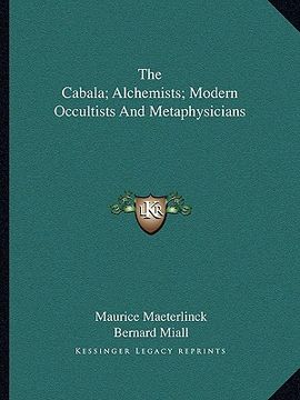 portada the cabala; alchemists; modern occultists and metaphysicians (en Inglés)