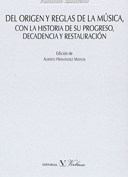 portada Del Origen y Reglas de la Música, con la Historia de su Progreso, Decadencia y Restauración
