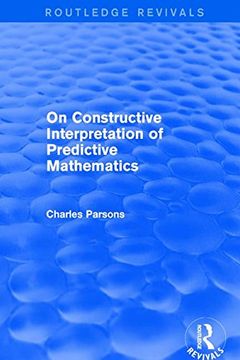 portada On Constructive Interpretation of Predictive Mathematics (1990) (en Inglés)