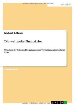 portada Die weltweite Finanzkrise (German Edition)