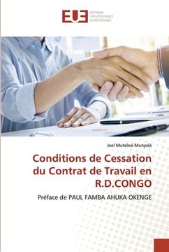 portada Conditions de Cessation du Contrat de Travail en R.D.CONGO (en Francés)